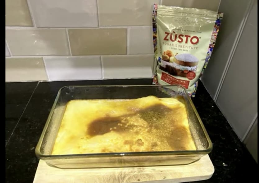 Traditional rice pudding made with Zusto, a healthy dessert with approx. 90 calories per portion